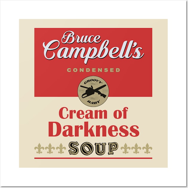 Bruce Campbell Soup Wall Art by MonkeyKing